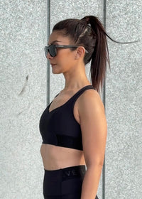 Obsidian Core Sports Bra in Black