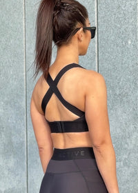 Obsidian Core Sports Bra in Black