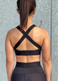 Obsidian Core Sports Bra in Black