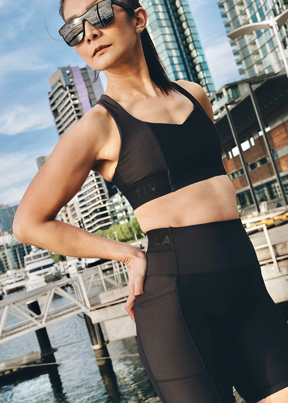 Obsidian Core Bike Shorts in Black