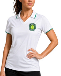 Racquet Club Polo Top in White