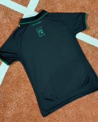 Racquet Club Polo Top in Black