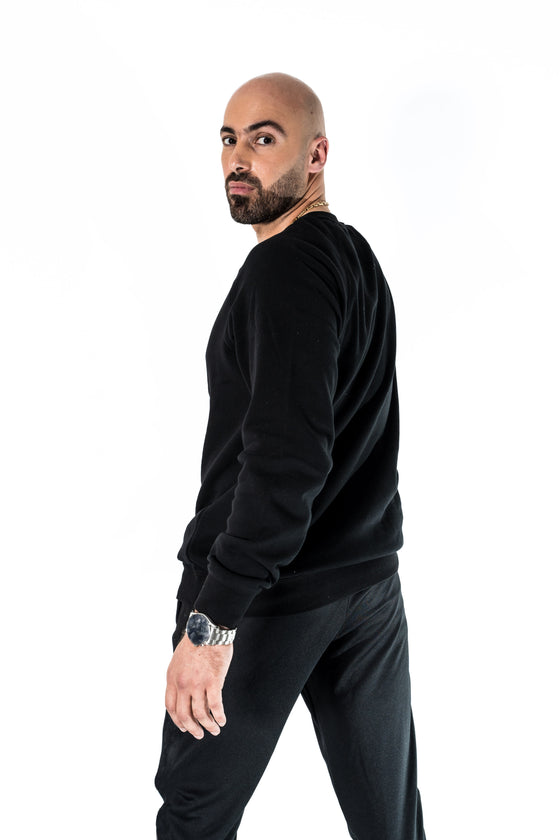 Back 2 Basic Unisex Sweater in Black
